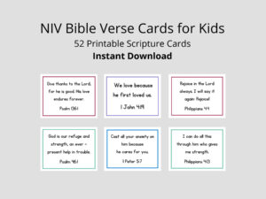 Buy NIV Bible Verse Cards For Kids Scripture Cards For Families Online In India Etsy