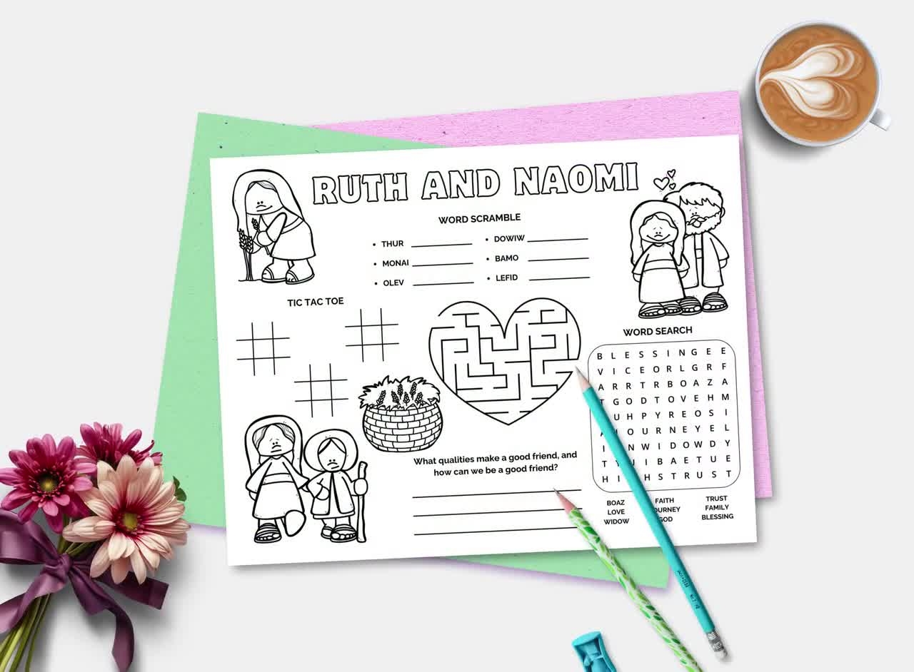 Printable Bible Activity Worksheets