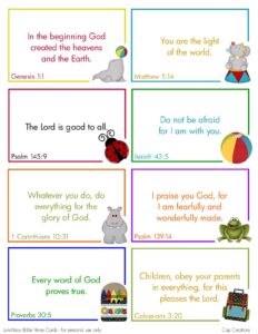 Cap Creations Free Printable Lunchbox Bible Verse Cards