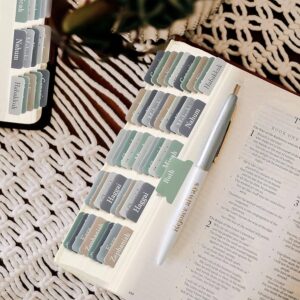 Catholic Bible Tabs Blue Bible Tabs Set 75 Large Print Waterproof Tabs For Easy Navigation Old New Testament Bible Tabs For Kids