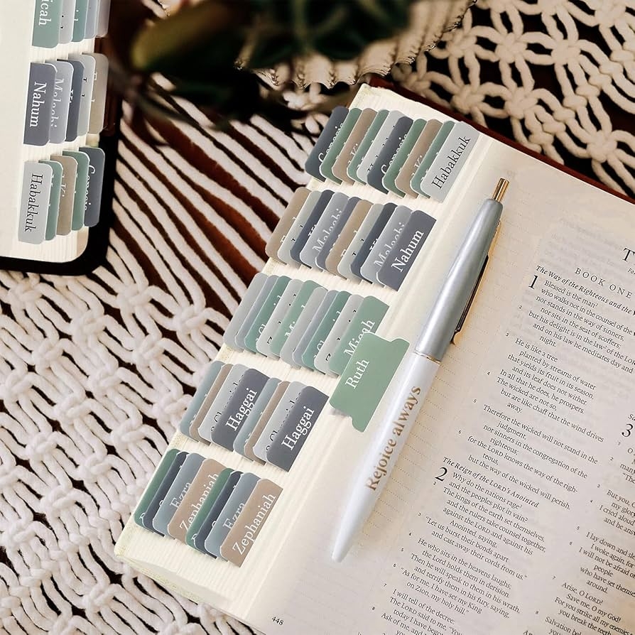 Catholic Bible Tabs Blue Bible Tabs Set 75 Large Print Waterproof Tabs For Easy Navigation Old New Testament Bible Tabs For Kids