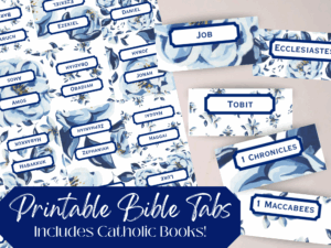 Catholic Bible Tabs For Bible Journaling Digital Download Printable Bible Tabs DIY Peter s Square
