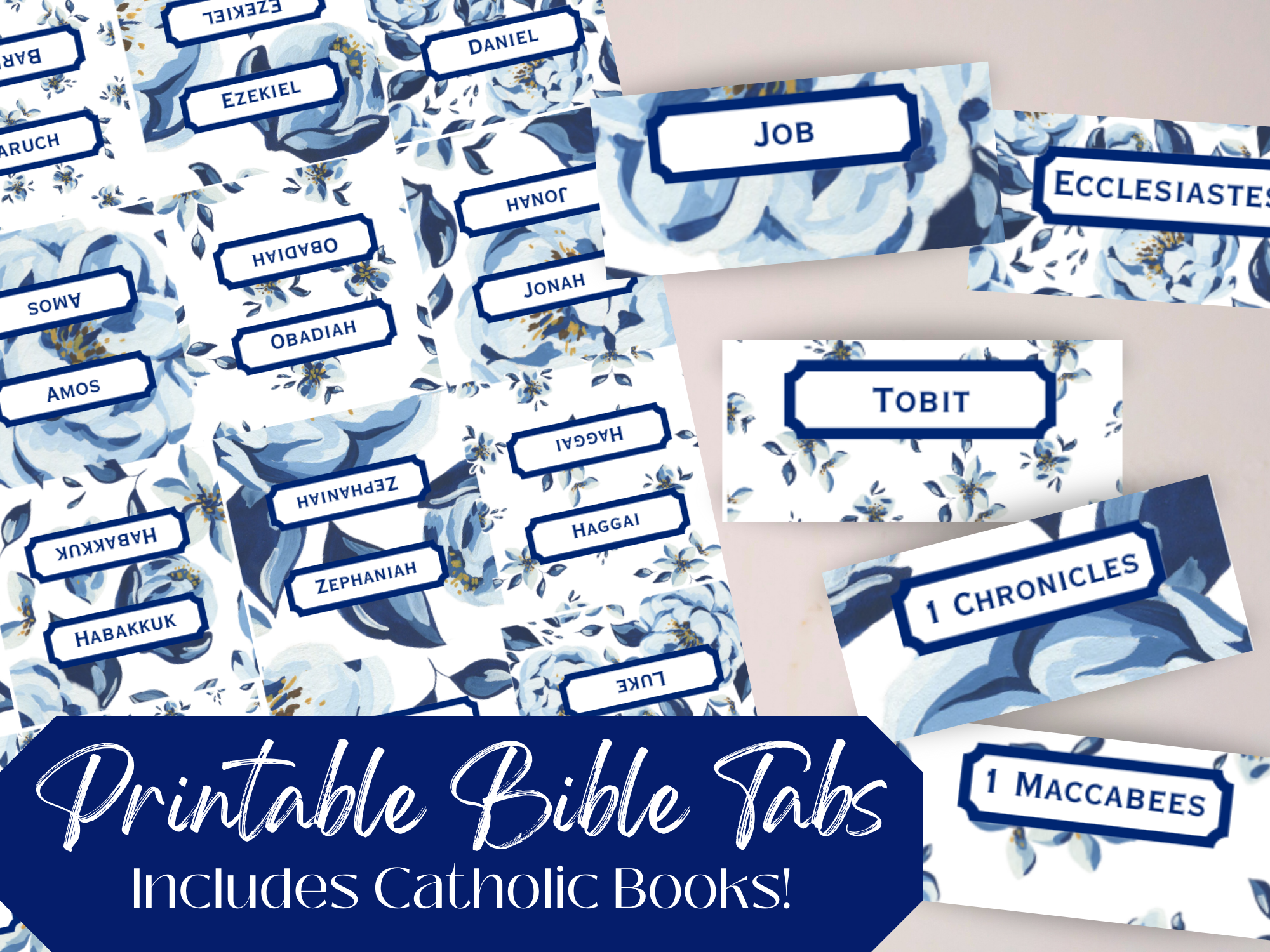 Catholic Bible Tabs For Bible Journaling Digital Download Printable Bible Tabs DIY Peter s Square