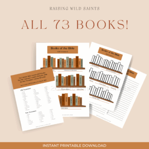 Catholic Books Of The Bible Printables Mini Bundle Raising Wild Saints Catholic Homeschool Printables