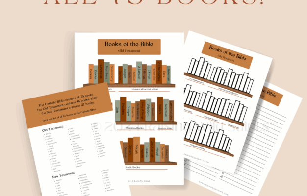 Catholic Books Of The Bible Printables Mini Bundle Raising Wild Saints Catholic Homeschool Printables