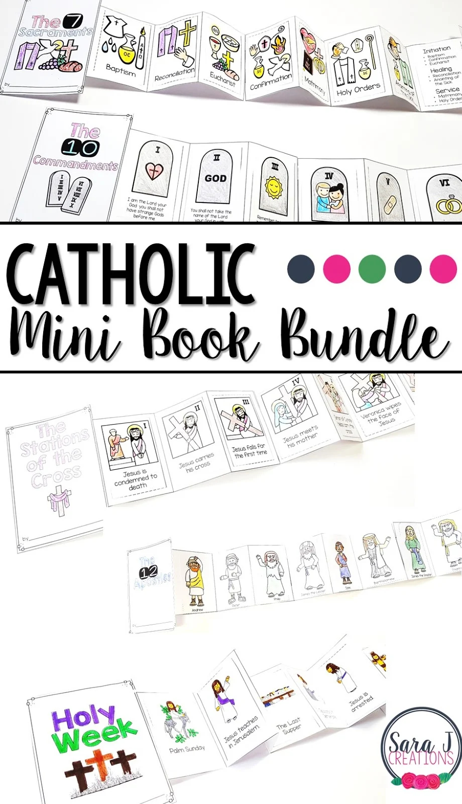 Catholic Mini Books To Teach The Faith Sara J Creations