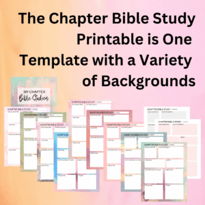 Chapter Bible Study Printable