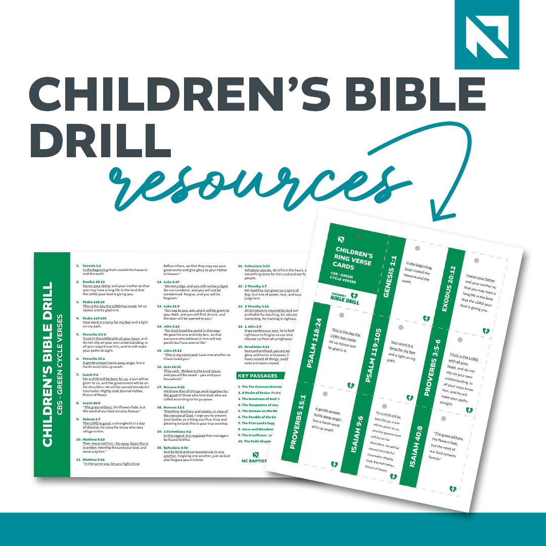 Children s Bible Drill Baptist State Convention Of North Carolina