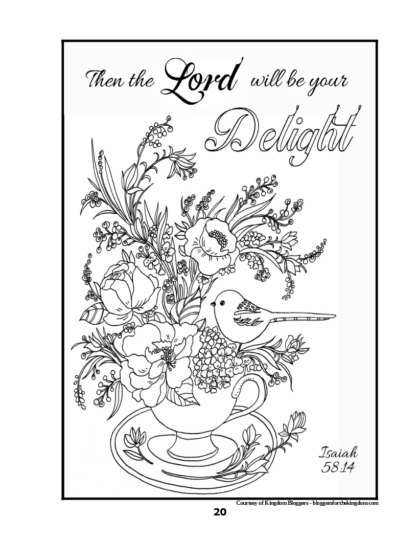 Christian Adult Coloring Book Nursing Home Ministry Resources