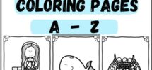 Christian Alphabet Bible Coloring Pages For Children A Z Bible Words Made By Teachers