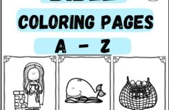 Christian Alphabet Bible Coloring Pages For Children A Z Bible Words Made By Teachers
