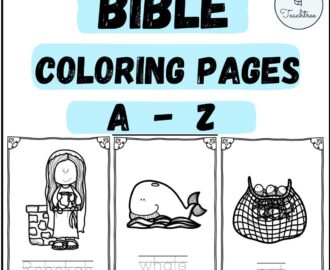 Christian Alphabet Bible Coloring Pages For Children A Z Bible Words Made By Teachers