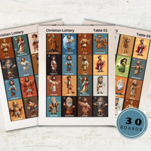 Christian Bible Lottery Game Bingo Bible Bible Edition Game Bible Printable Games Church Games Sunday School Etsy