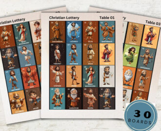 Christian Bible Lottery Game Bingo Bible Bible Edition Game Bible Printable Games Church Games Sunday School Etsy