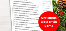 Christian Christmas Bible Trivia Christmas Trivia Game For Adults And Kids Sunday School Games Church Christmas Party Games Etsy