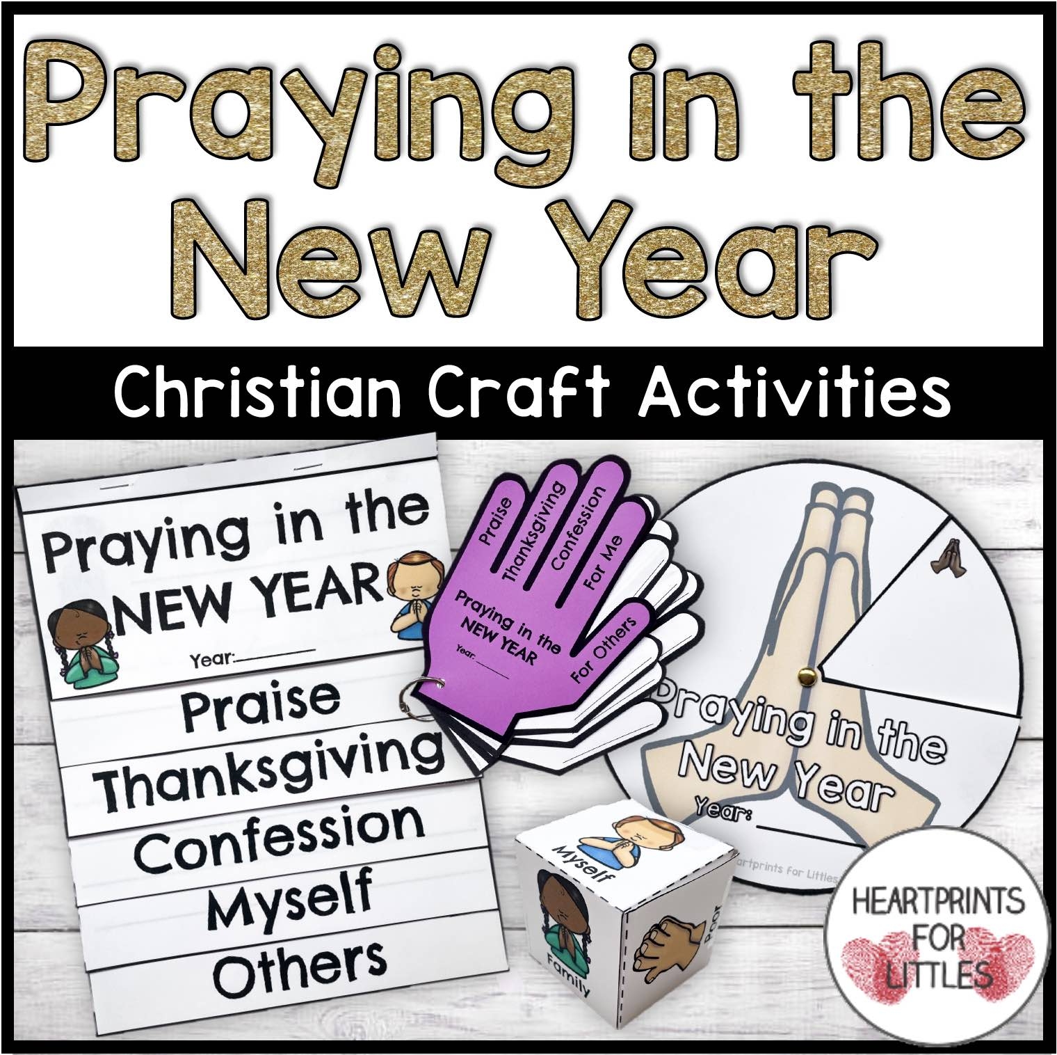 Christian New Year s Craft Activities Praying In The New Year Prayer Crafts Made By Teachers