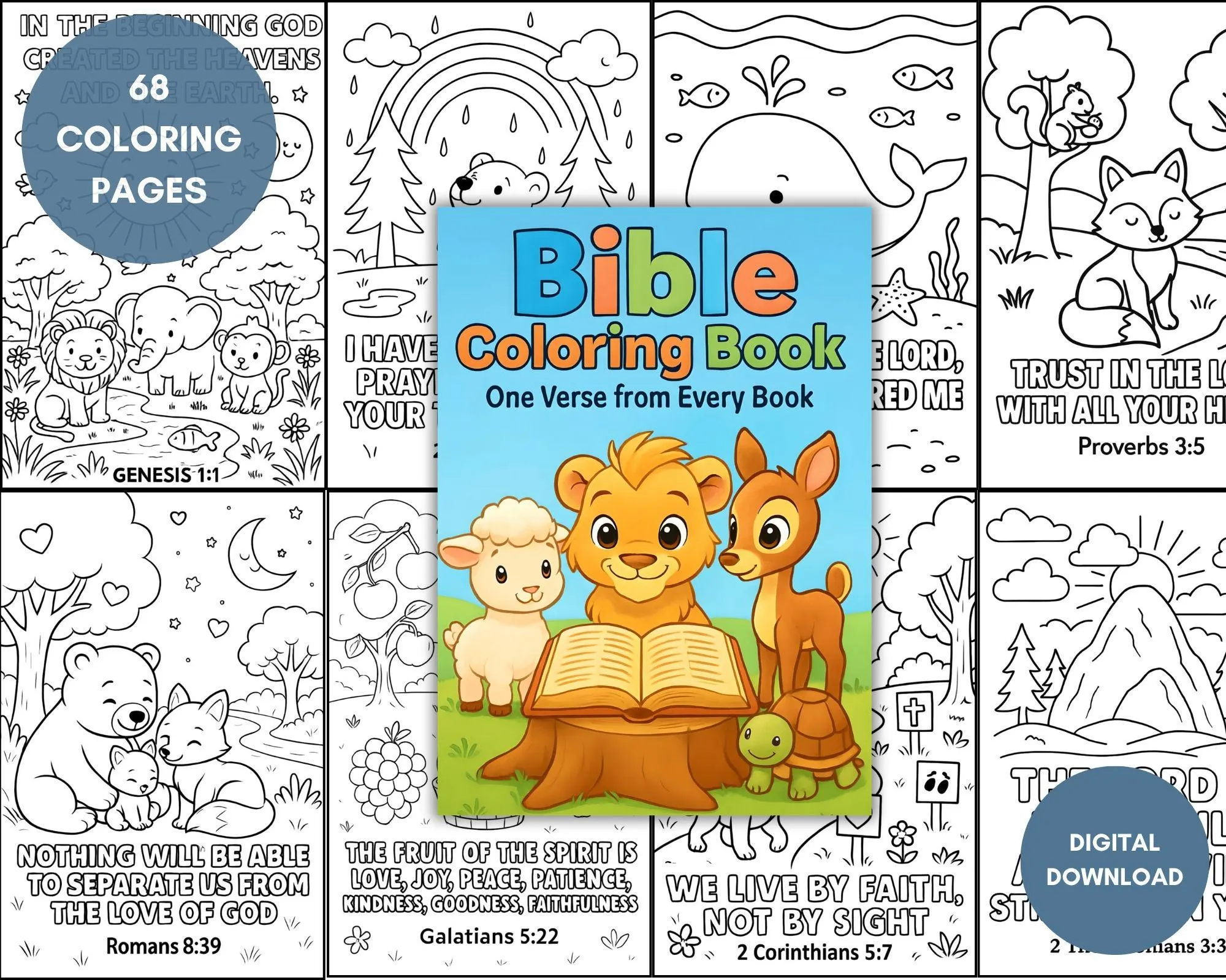 Christian Preschool Printables Etsy