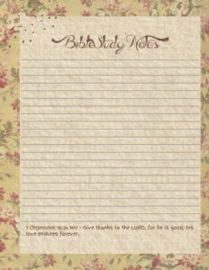 Christian Stationery With NIV Favorite Bible Verses