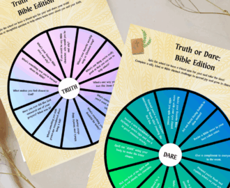 Christian Truth Or Dare Printable Bible Based Game For Kids Ages 913 Classful