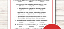 Christmas Bible Trivia Game Printable Christmas Games Fun Christmas Trivia Game For Kids And Adults Church Christmas Party Game Etsy