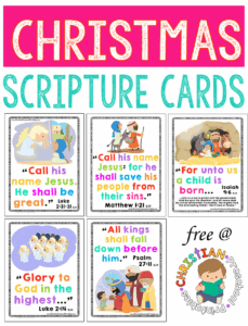 Christmas Bible Verse Cards The Crafty Classroom