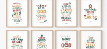 Christmas Bible Verse Printable Scripture Kids Wall Art Posters Church Sunday School Decor Christian Catholic Education Homeschool Classroom Etsy