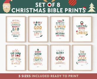 Christmas Bible Verse Printable Scripture Kids Wall Art Posters Church Sunday School Decor Christian Catholic Education Homeschool Classroom Etsy