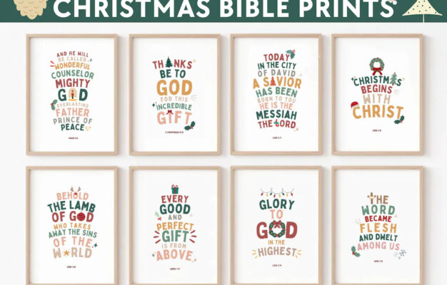 Christmas Bible Verse Printable Scripture Kids Wall Art Posters Church Sunday School Decor Christian Catholic Education Homeschool Classroom Etsy