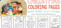 Christmas Bible Verse Printables Christian Preschool Printables