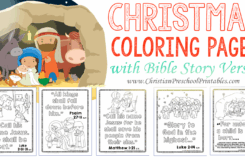 Christmas Bible Verse Printables Christian Preschool Printables