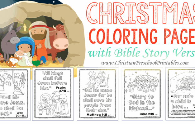 Christmas Bible Verse Printables Christian Preschool Printables
