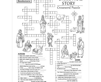 Christmas Story Crossword Puzzle Printable