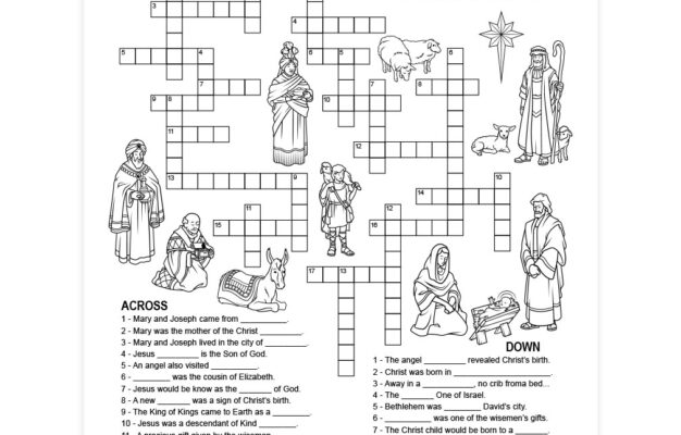 Christmas Story Crossword Puzzle Printable
