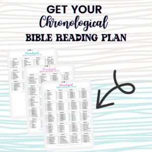 Chronological Bible Reading Plan Checklist Printable Full Year Bible Plan Etsy