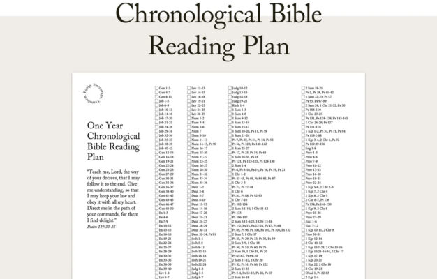 chronological bible reading plan one year scripture tracker christian planner a4 letter size printable etsy