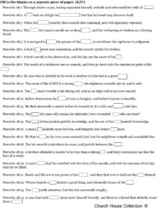 Church House Collection Blog Bible Fill In The Blank For Proverbs 18 1 24
