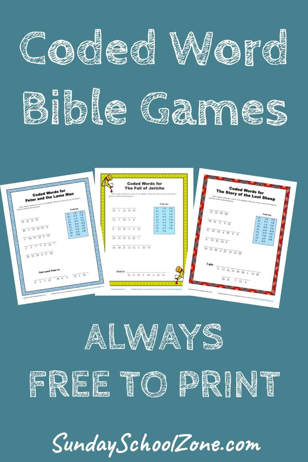 Printable Bible Activities for Adults