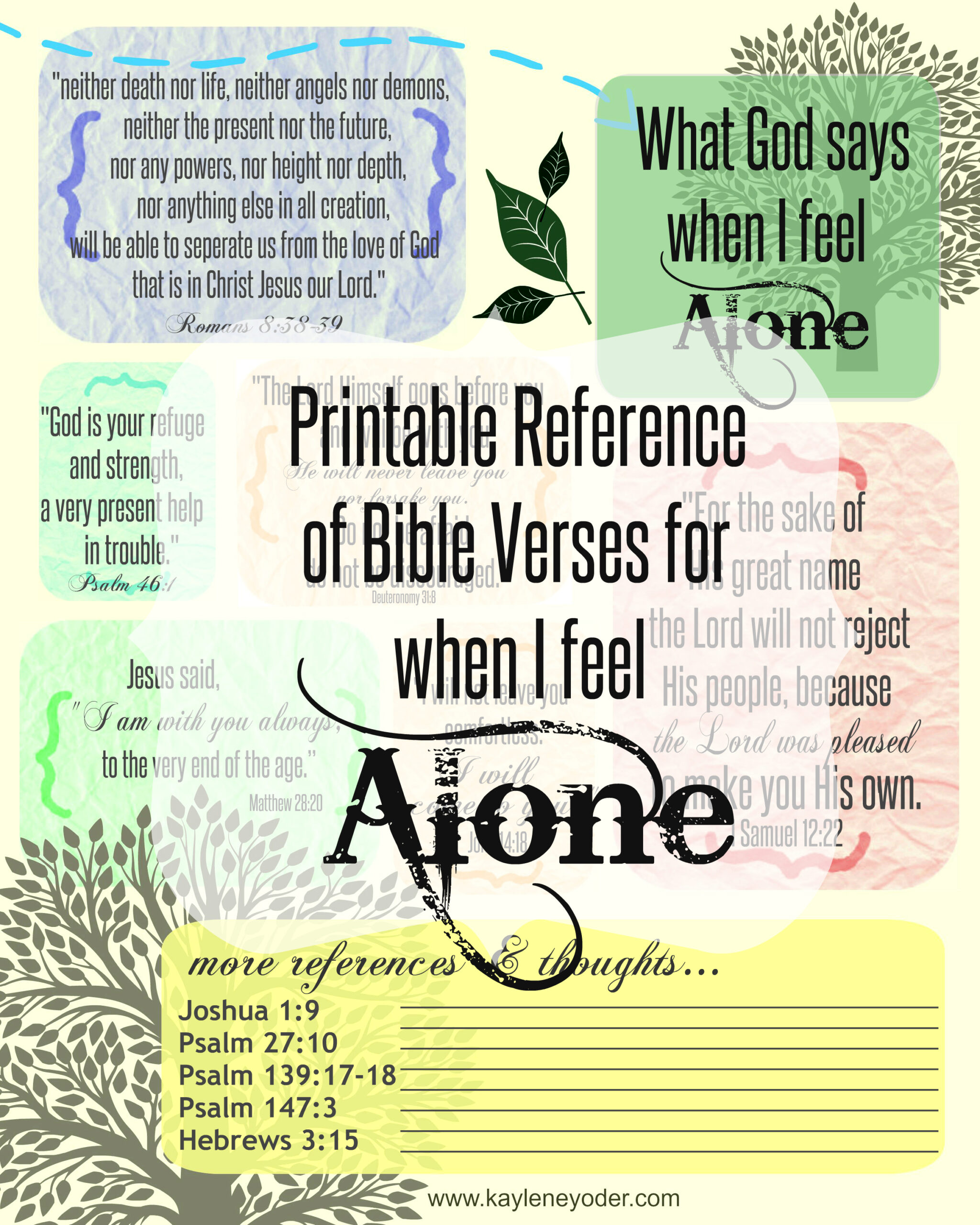 collection of free printable bible verses