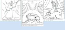 Color By Number Bible Coloring Pages On Sunday School Zone