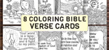 Colorable Bible Verse Cards Sunday School Scripture Art PDF JPEG Etsy