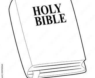 Coloring Book Outlined Of Holy Bible Stock Vector Adobe Stock