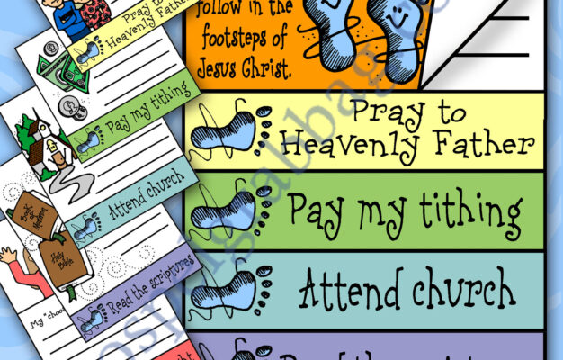 COMMANDMENTS Activity Faithful Footsteps Flip Chart Follow Jesus For Primary And Home Family Home Evening Bible Gospel Grab Bag