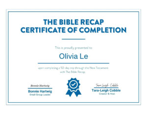 Complete The Bible Recap Celebrate Your Bible Reading Journey The Bible Recap