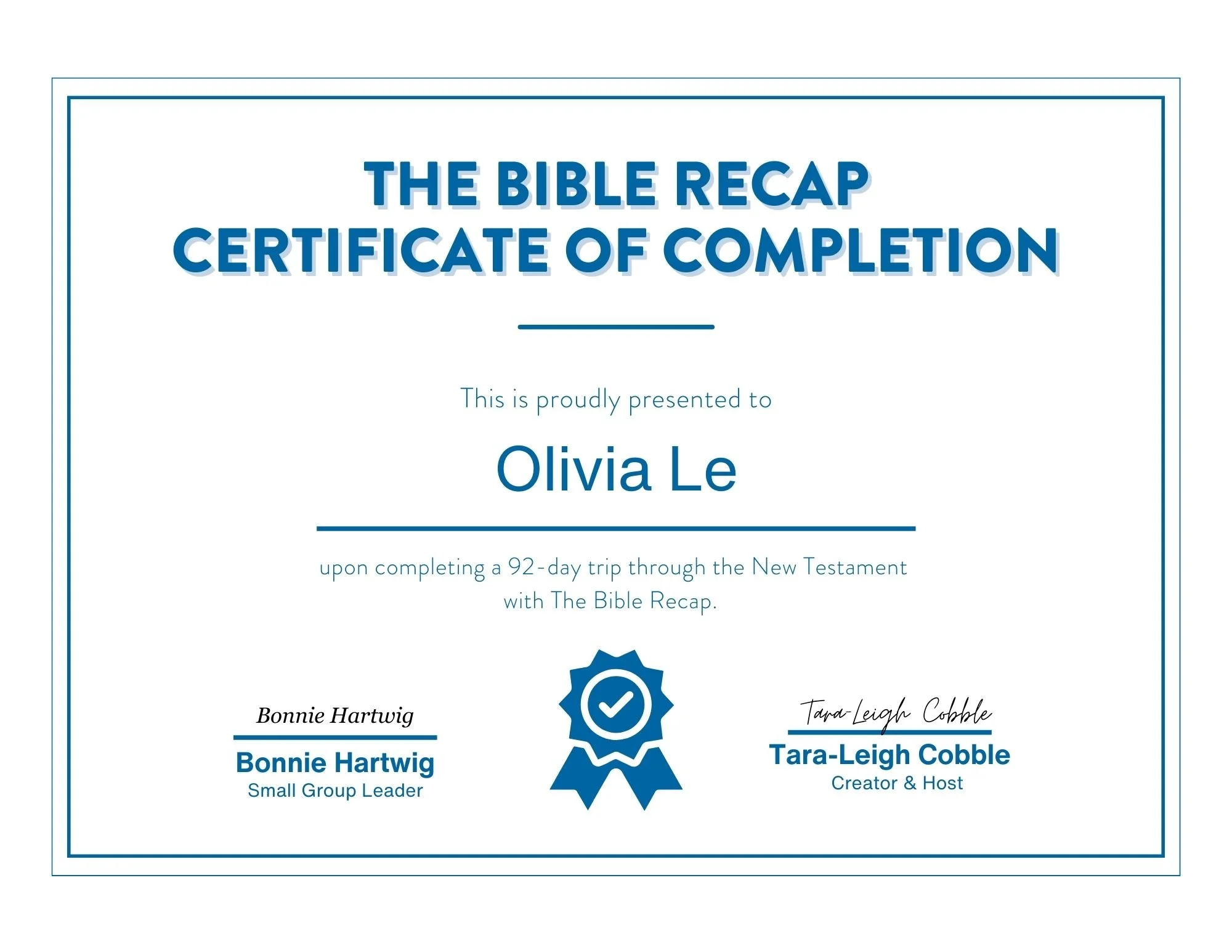 Complete The Bible Recap Celebrate Your Bible Reading Journey The Bible Recap