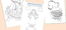 Connect The Dots Bible Coloring Pages On Sunday School Zone