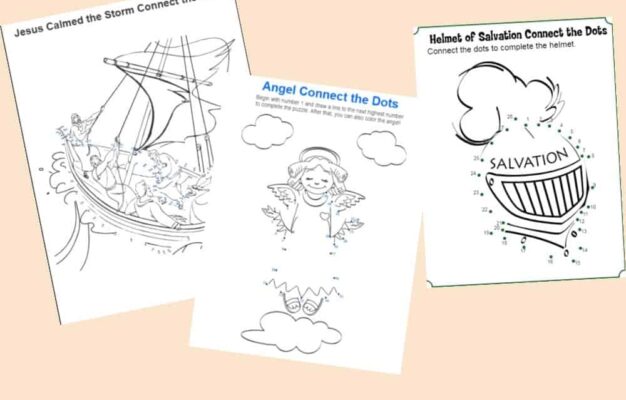 Connect The Dots Bible Coloring Pages On Sunday School Zone