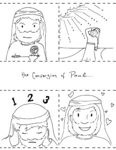 Conversion Of Paul Coloring Pages