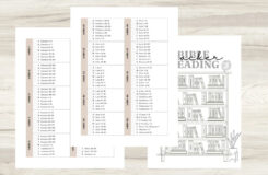 Cover To Cover Bible Reading Plan Printable Bible In 1 Year Bible 52 Week Bible Reading Schedule Bible Reading Program BONUS PAGE Etsy