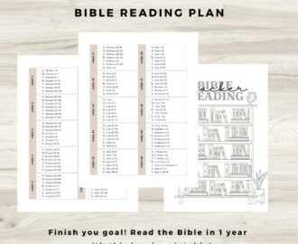 Cover To Cover Bible Reading Plan Printable Bible In 1 Year Bible 52 Week Bible Reading Schedule Bible Reading Program BONUS PAGE Etsy