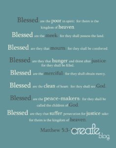CrEATe Free Printable Beatitudes
